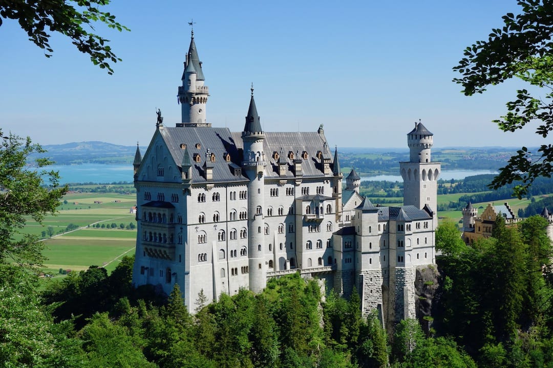 A Disney-style castle in Bavaria